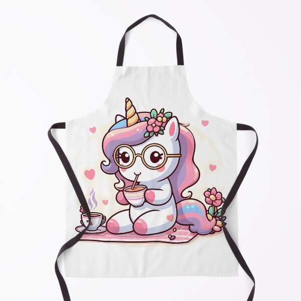 Item preview, Kawaii Lovely Unicorn With Glasses designed and sold by CanvasCutie.