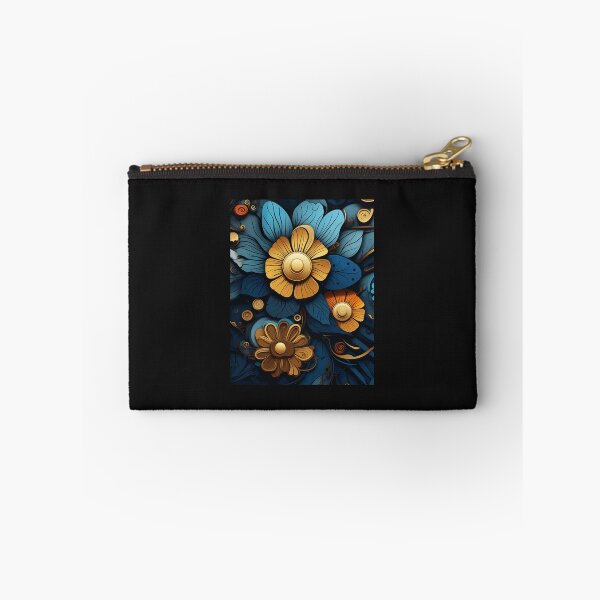 Item preview, 3D Rendering Amber And Blue Floral   designed and sold by WalteLangworth.