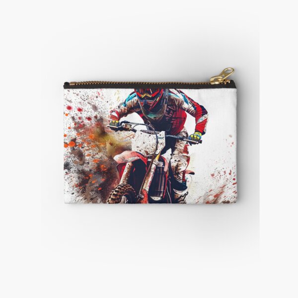 Item preview, Motocross rider kicking splashes colour on mud  Active Outdoors Inspired Art designed and sold by CDC40.