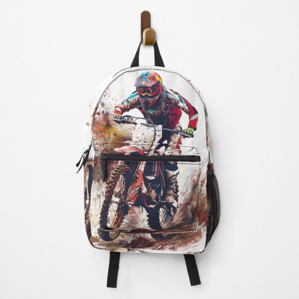 Item preview, Motocross rider kicking splashes colour on mud  Active Outdoors Inspired Art designed and sold by CDC40.