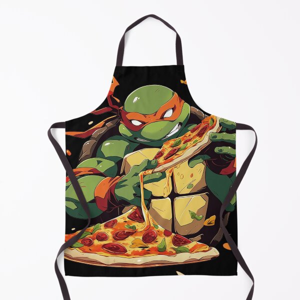 Item preview, michelangelo eating pizza designed and sold by maniabx.