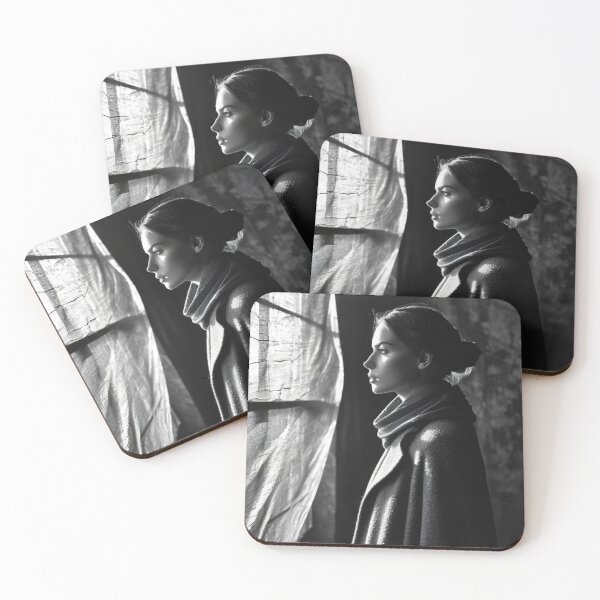 Item preview, a spiritual woman and the light beyond the window designed and sold by JangmiHorang.