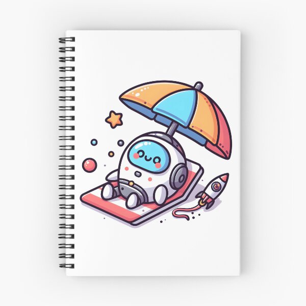 Item preview, Kawaii Spaceship With Beach Umbrella designed and sold by CanvasCutie.