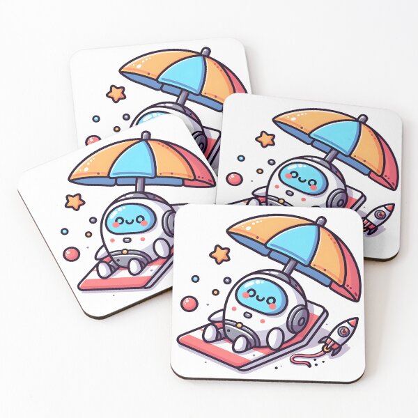 Item preview, Kawaii Spaceship With Beach Umbrella designed and sold by CanvasCutie.