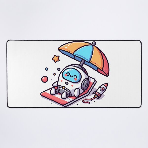 Item preview, Kawaii Spaceship With Beach Umbrella designed and sold by CanvasCutie.