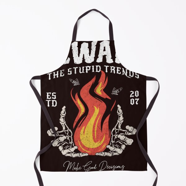 Item preview, Beware the stupid trends fire bones gothic biker designed and sold by CharleSandusky.