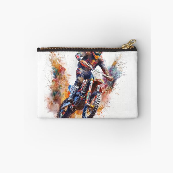 Item preview, Motocross rider kicking splashes colour on mud  Active Outdoors Inspired Art designed and sold by CDC40.