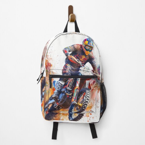 Item preview, Motocross rider kicking splashes colour on mud  Active Outdoors Inspired Art designed and sold by CDC40.