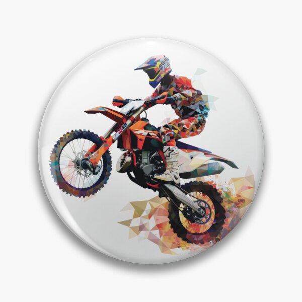 Item preview, Motocross rider performing jump geometric patterns  Active Outdoors Inspired Art designed and sold by CDC40.