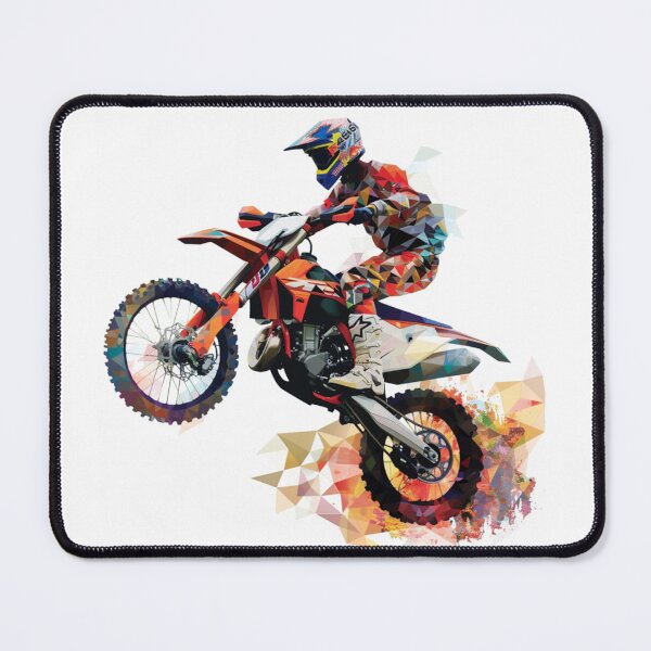 Item preview, Motocross rider performing jump geometric patterns  Active Outdoors Inspired Art designed and sold by CDC40.