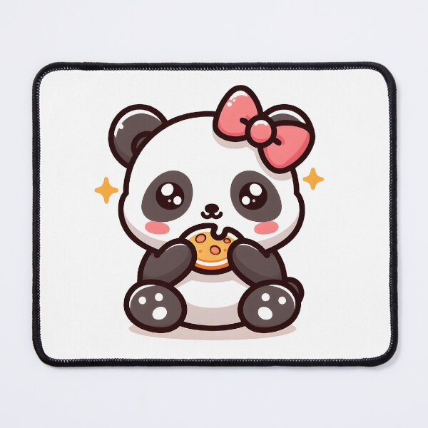Item preview, Kawaii Panda With Ribbon Bow designed and sold by CanvasCutie.