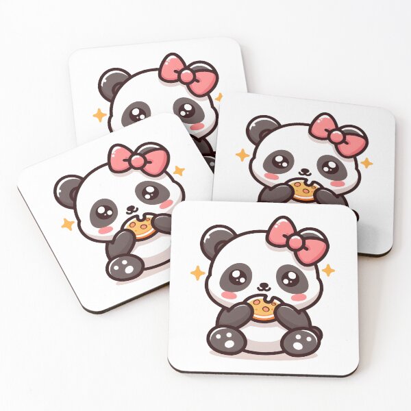 Item preview, Kawaii Panda With Ribbon Bow designed and sold by CanvasCutie.