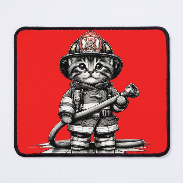 Item preview, Fireman Kitten designed and sold by lawsonlee.