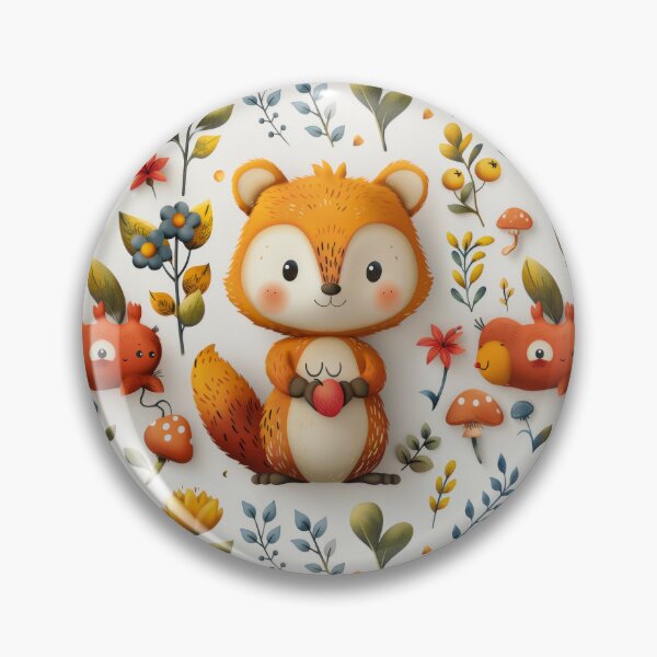 Item preview, Cuddly Fox with Autumn Forest Treasures designed and sold by PICbyFemke.