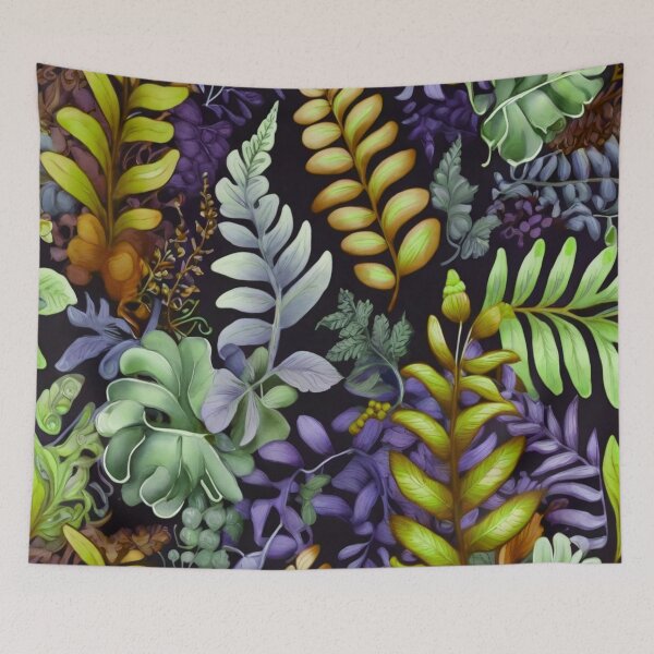 Item preview, Yellow leaves on black designed and sold by Flowersonstuff.