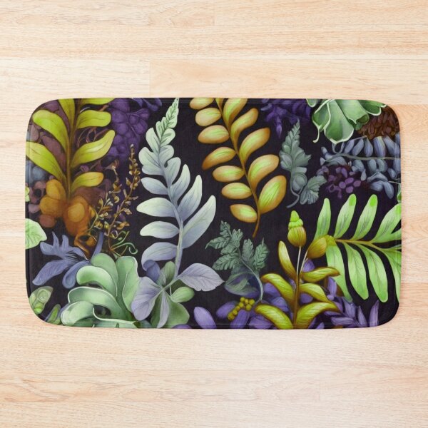 Item preview, Yellow leaves on black designed and sold by Flowersonstuff.