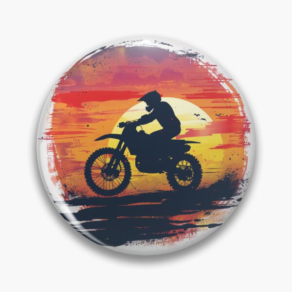 Item preview, Sunset gradient backdrop motocross bike racing  Active Outdoors Inspired Art designed and sold by CDC40.