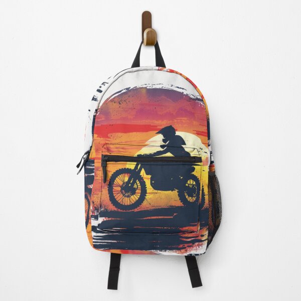 Item preview, Sunset gradient backdrop motocross bike racing  Active Outdoors Inspired Art designed and sold by CDC40.