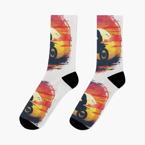 Item preview, Sunset gradient backdrop motocross bike racing  Active Outdoors Inspired Art designed and sold by CDC40.