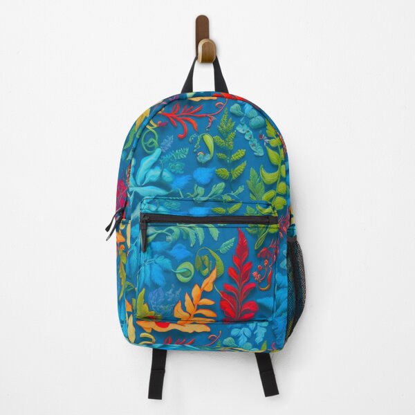 Item preview, Red leaves on a blue background  designed and sold by Flowersonstuff.