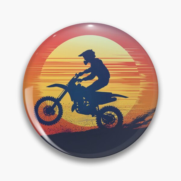 Item preview, Sunset gradient backdrop motocross bike racing  Active Outdoors Inspired Art designed and sold by CDC40.