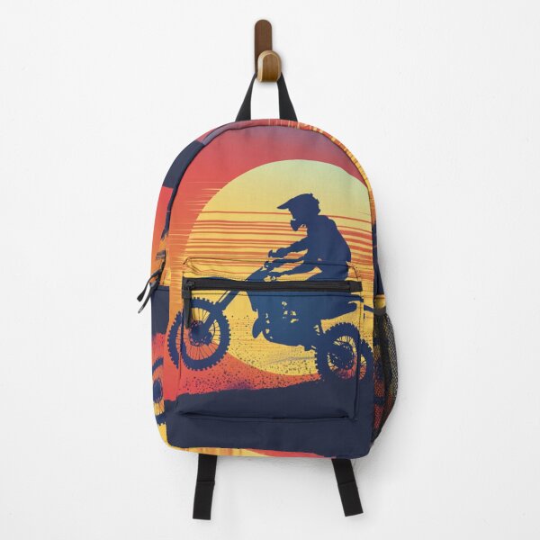 Item preview, Sunset gradient backdrop motocross bike racing  Active Outdoors Inspired Art designed and sold by CDC40.
