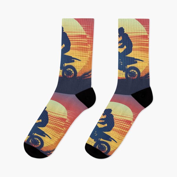 Item preview, Fondo degradado al atardecer carreras de bicicletas de motocross Arte inspirado en actividades al aire libre activas designed and sold by CDC40.