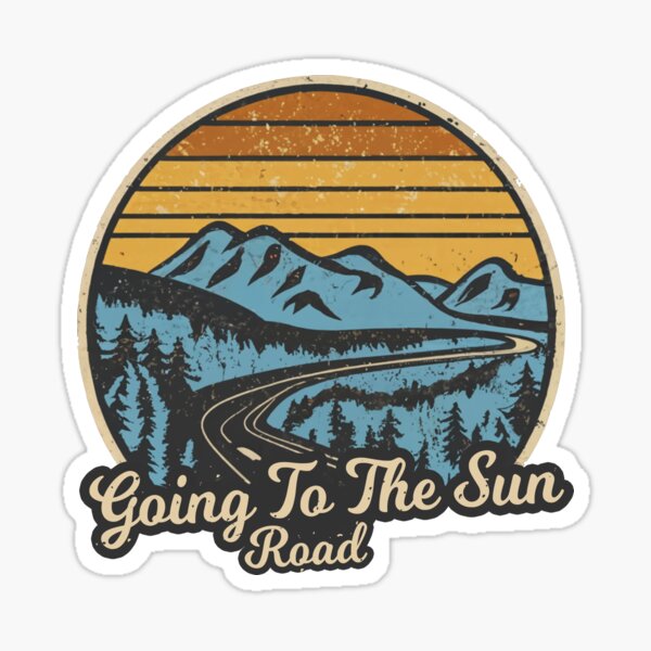 Item preview, Going To The Sun Road Montana Retro designed and sold by Esskay Designs.