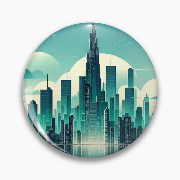 Artikelvorschau, Mondschein über der Cyberstadt entworfen und verkauft von Cerberus-Art.