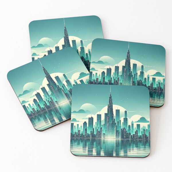 Item preview, Moonlight over the cyber city designed and sold by Cerberus-Art.