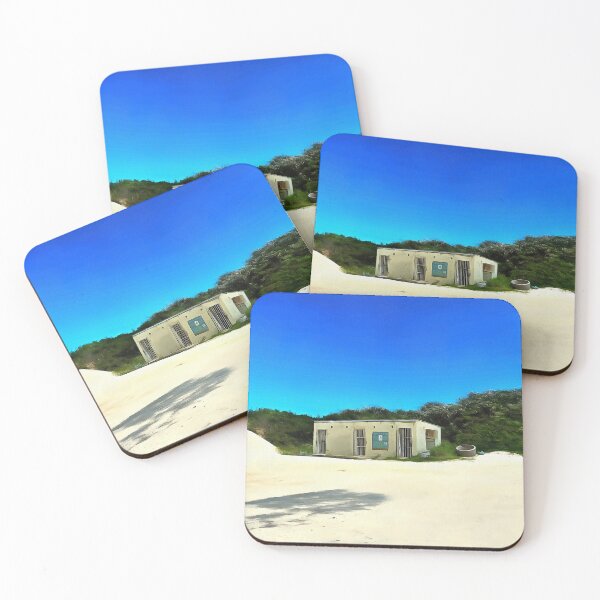 Item preview, Painting of an Outhouse in the dunes designed and sold by pm32 ⭐⭐⭐⭐⭐.