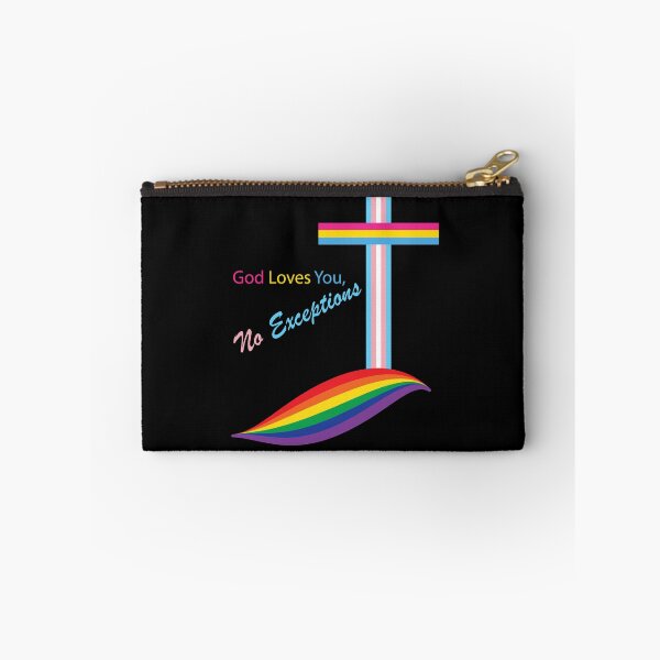 Item preview, LGBTQIA PLUS Christian graphic, God Loves You, No Exceptions designed and sold by NobizArtwerkz.