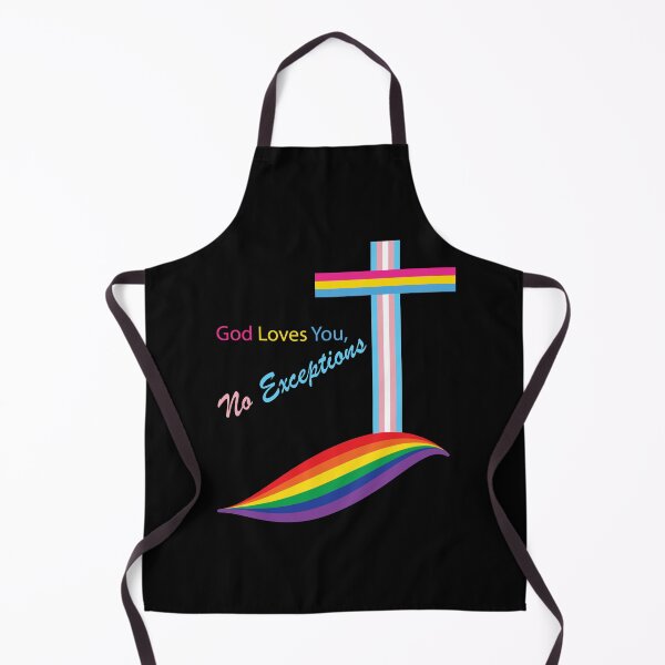 Item preview, LGBTQIA PLUS Christian graphic, God Loves You, No Exceptions designed and sold by NobizArtwerkz.