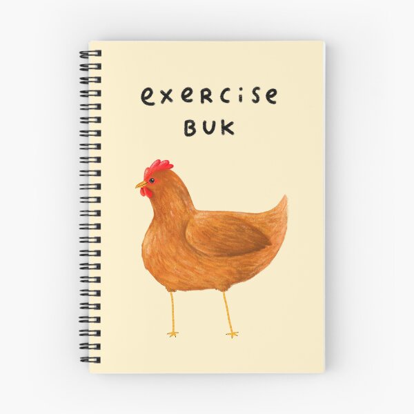Item preview, Exercise Buk - Chicken Notebook designed and sold by SophieCorrigan.