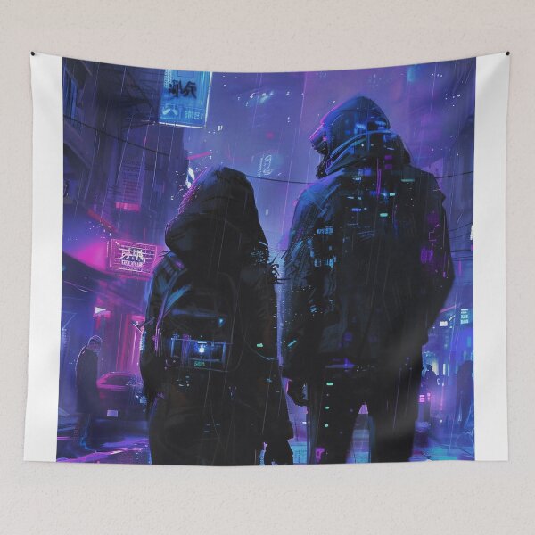 Item preview, Neon Dreams: A Dystopian Rendezvous designed and sold by oanaunciuleanu.