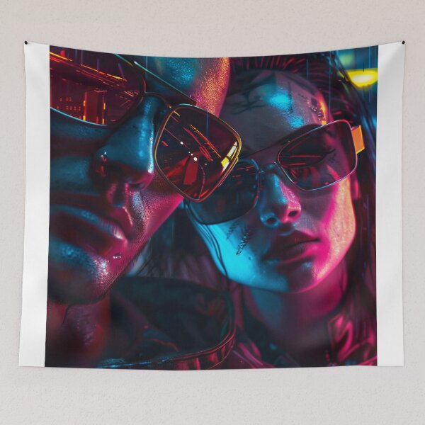 Item preview, Neon Dreams: A Dystopian Rendezvous designed and sold by oanaunciuleanu.