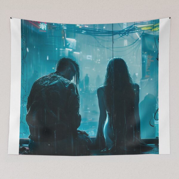 Item preview, Neon Dreams: A Dystopian Rendezvous designed and sold by oanaunciuleanu.