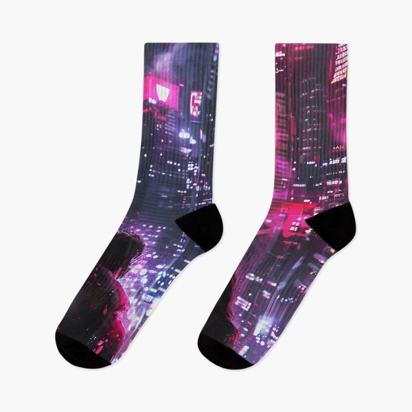 Item preview, Neon Dreams: A Dystopian Rendezvous designed and sold by oanaunciuleanu.