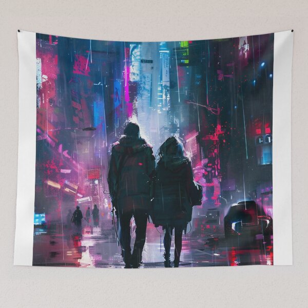 Item preview, Neon Dreams: A Dystopian Rendezvous designed and sold by oanaunciuleanu.