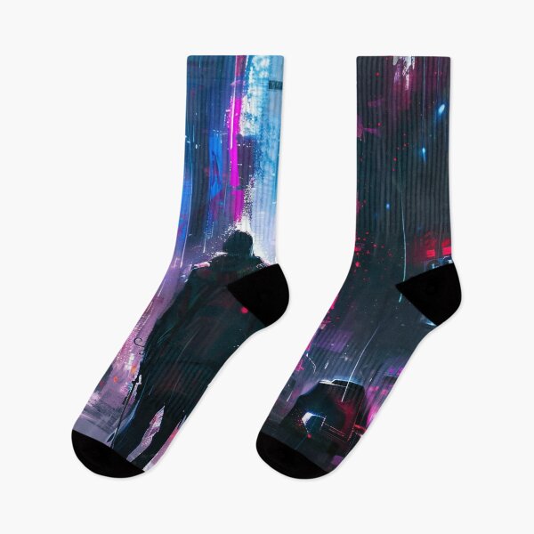 Item preview, Neon Dreams: A Dystopian Rendezvous designed and sold by oanaunciuleanu.