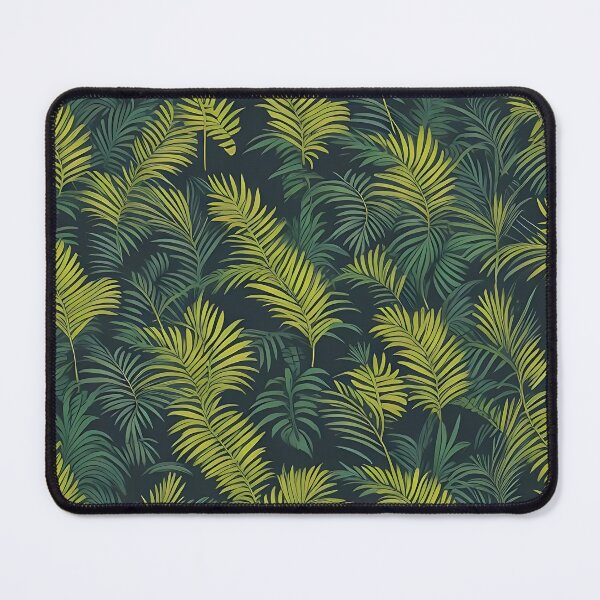 Item preview, Exotic jungle pattern palm leaves in various shades of green jungle designed and sold by Frostquest.