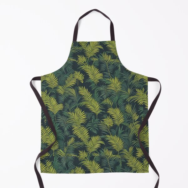 Item preview, Exotic jungle pattern palm leaves in various shades of green jungle designed and sold by Frostquest.