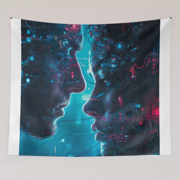 Item preview, Neon Dreams: A Dystopian Rendezvous designed and sold by oanaunciuleanu.