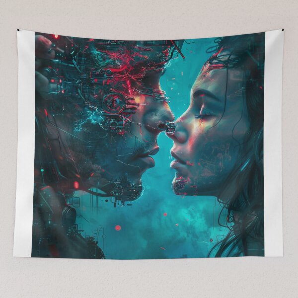 Item preview, Neon Dreams: A Dystopian Rendezvous designed and sold by oanaunciuleanu.
