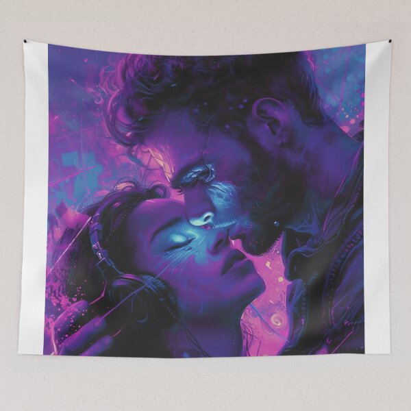 Item preview, Neon Dreams: A Dystopian Rendezvous designed and sold by oanaunciuleanu.