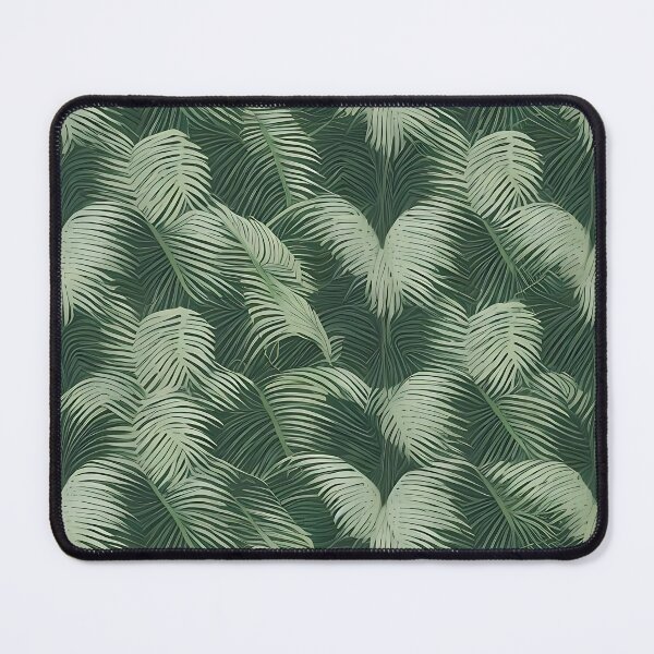 Item preview, Exotic jungle pattern palm leaves in various shades of green jungle designed and sold by Frostquest.