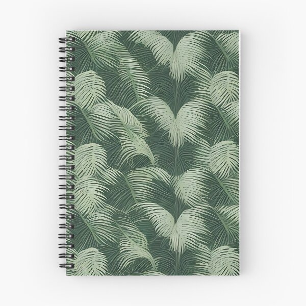 Item preview, Exotic jungle pattern palm leaves in various shades of green jungle designed and sold by Frostquest.