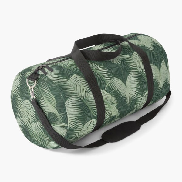 Item preview, Exotic jungle pattern palm leaves in various shades of green jungle designed and sold by Frostquest.