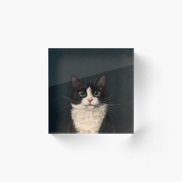 Item preview, Tuxedo Cat Portrait designed and sold by lauragraves.