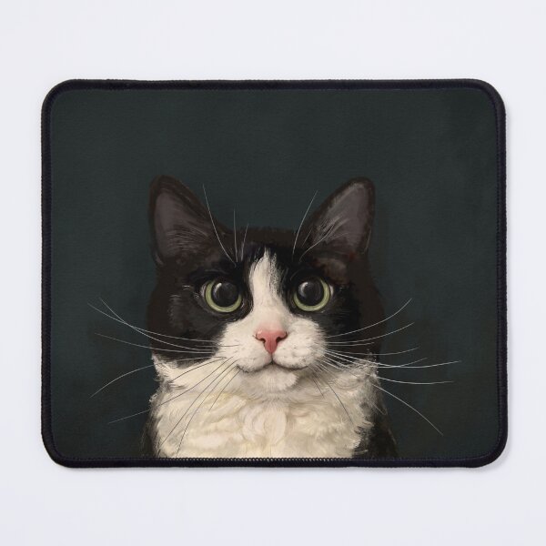 Item preview, Tuxedo Cat Portrait designed and sold by lauragraves.